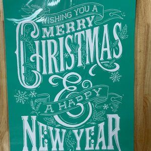 Chalk Couture Wishing you a Merry Christmas & a Happy New Year - size E Transfer